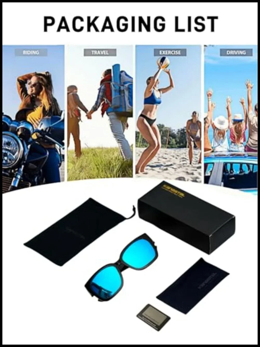 Oversized Fit Over Sunglasses Square Polarized UV400 TR90